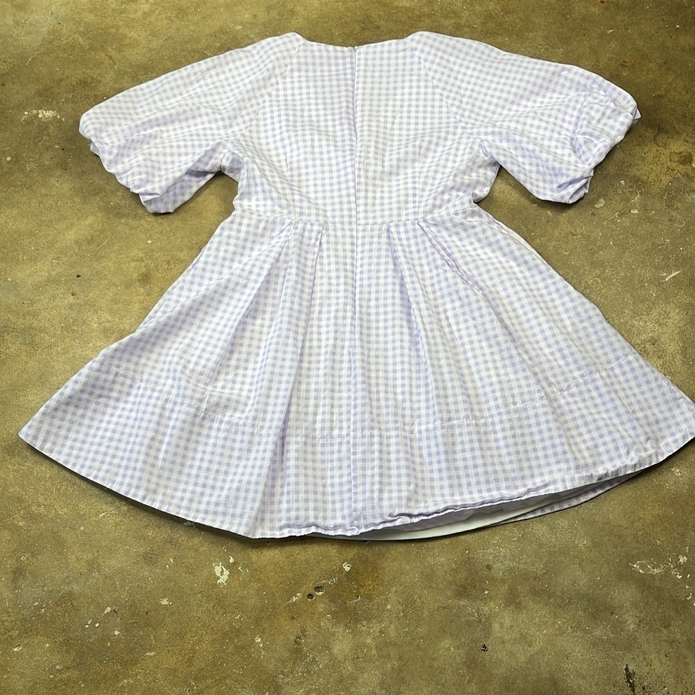 1 State puff Sleeve Checkered Dress
Size: Medium - Picture 2 of 10